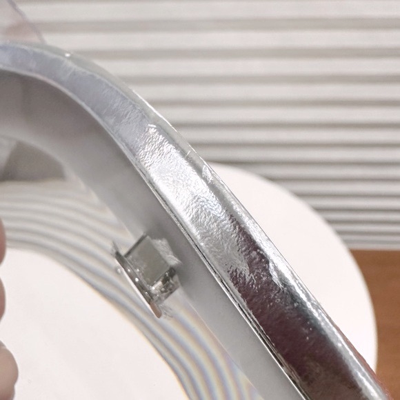 🌹 AMINA MUADDI🌹 Lupita Glass Wedge Sandal Size: 40 - Picture 9 of 16